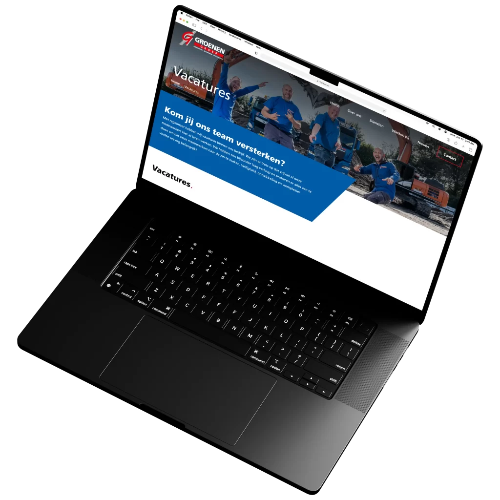 groenen zwevend laptop