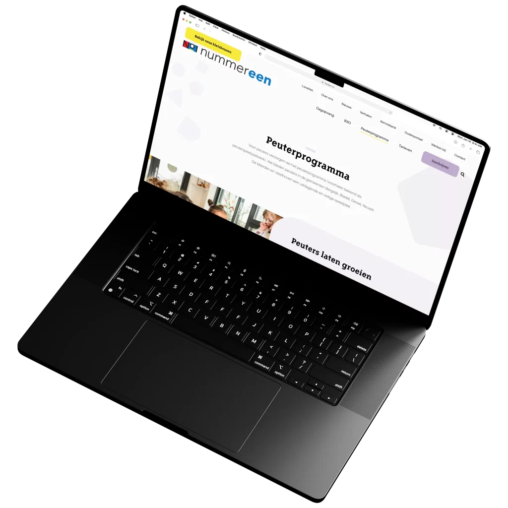 nummereen zwevende laptop