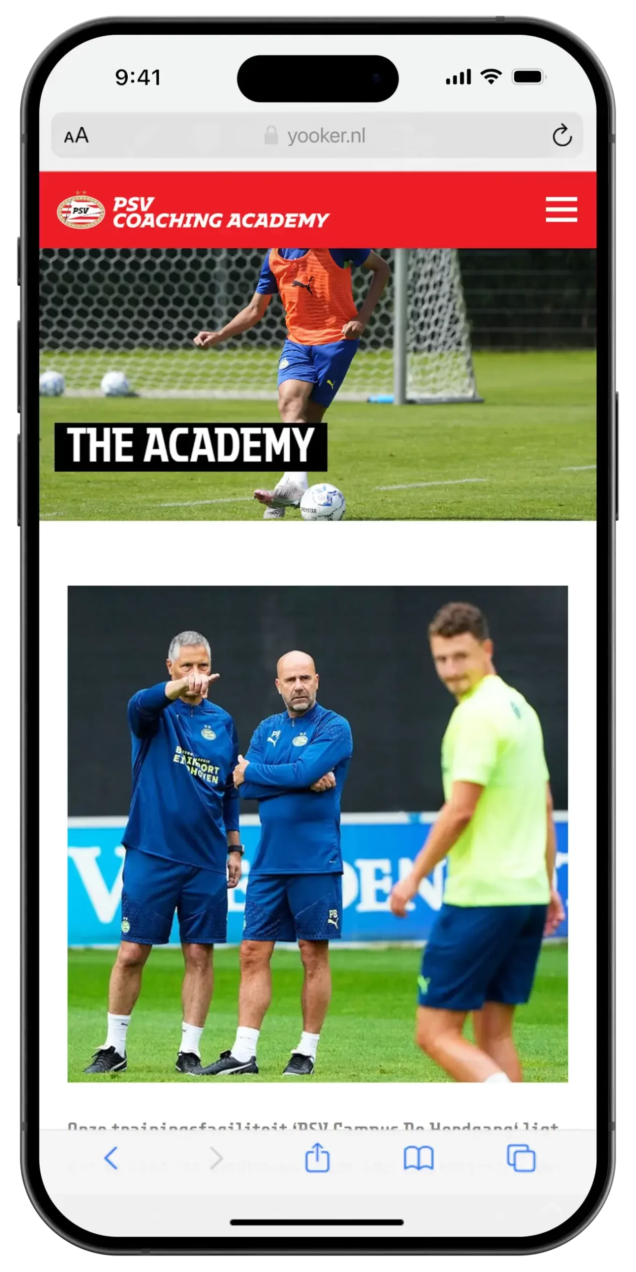 psv acadamy zwevende telefoon1