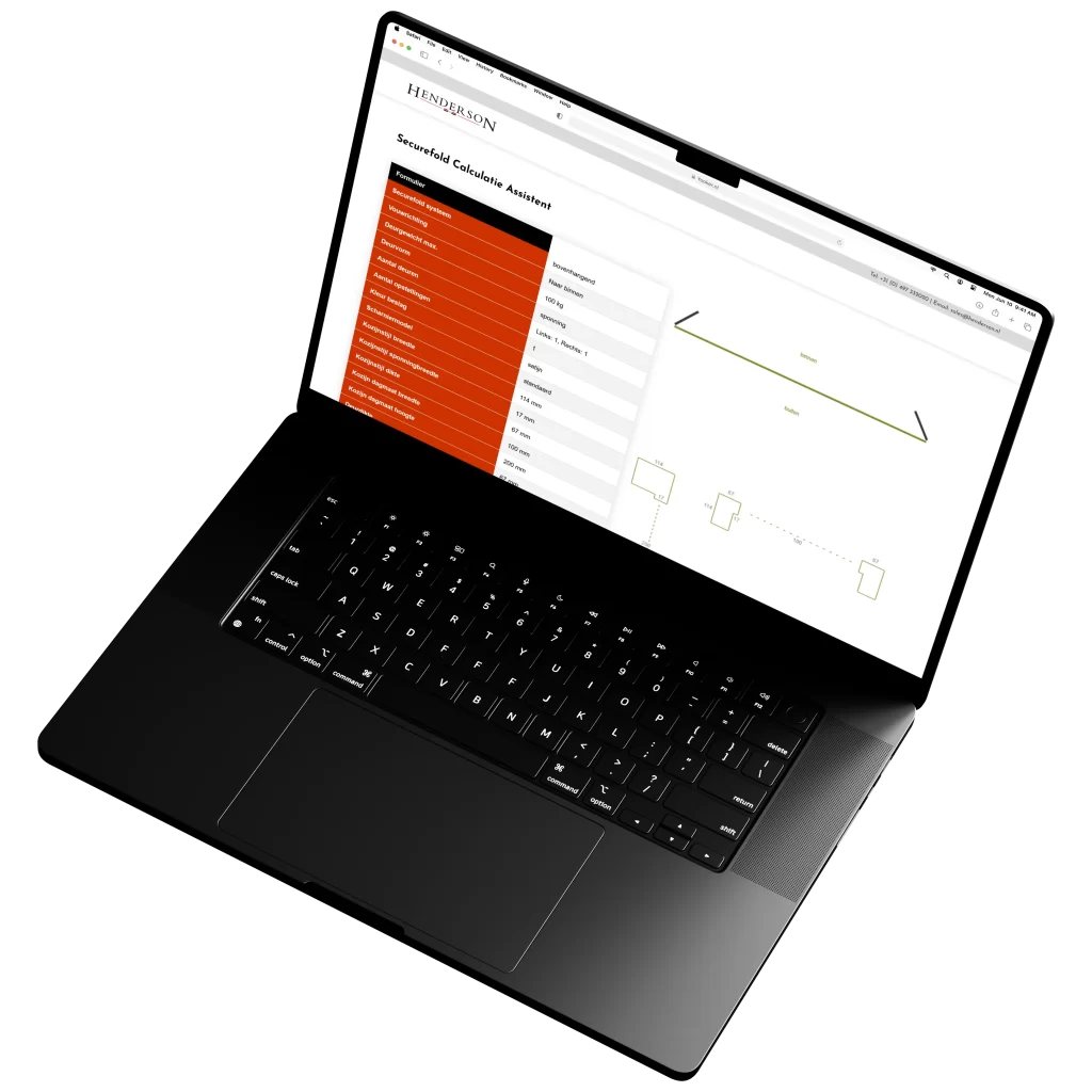 henderson zwevende laptop