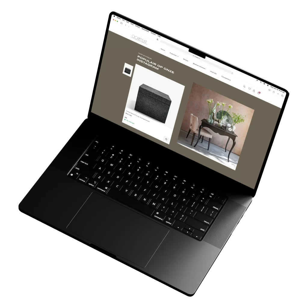 ooglust zwevende laptop